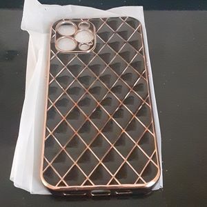 Black and Copper iPhone 12 pro max phone case